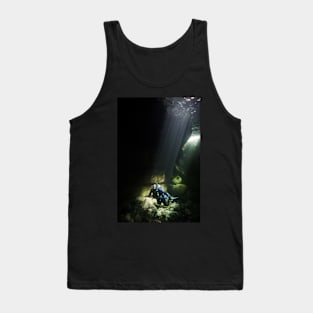 Scuba Diver in the Spotlight Tank Top